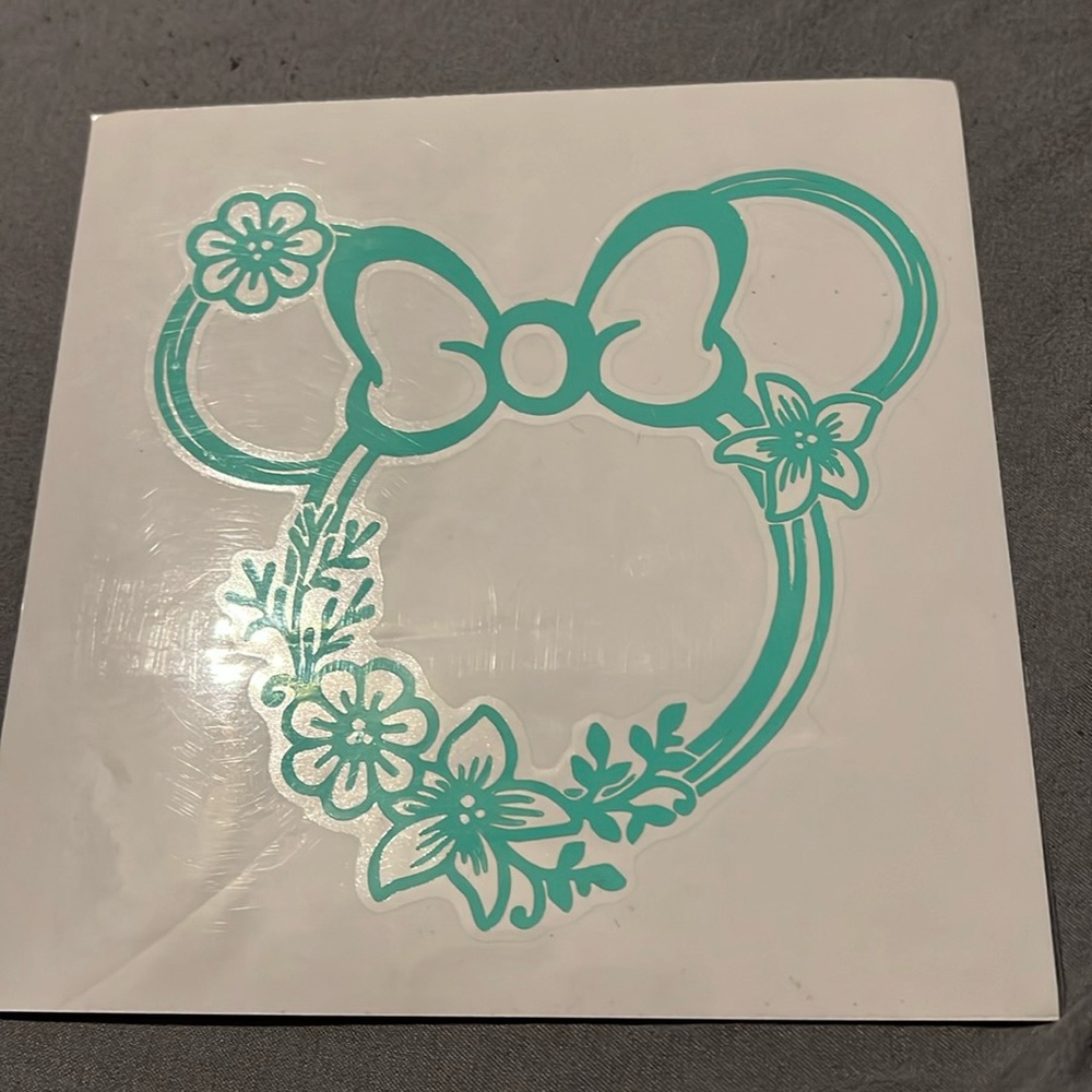 Car decal sticker teal